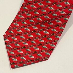 Football men's necktie The V Foundation for Cancer Research Red football